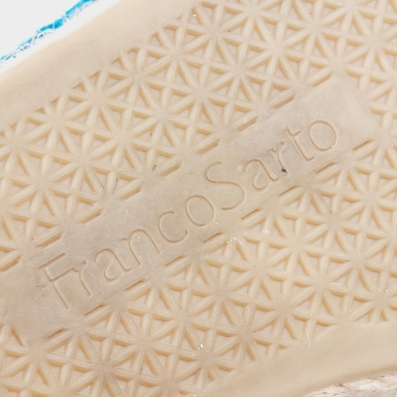 Franco Sarto Bule Leather Slip On Wedge Mules Shoes V470 - Picture 10 of 13